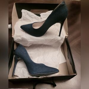 Elegant Demin Blue Stiletto Heels